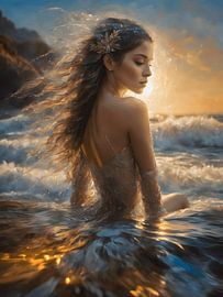 Sunset of water by Jolique Arte