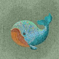 Whale mosaic
