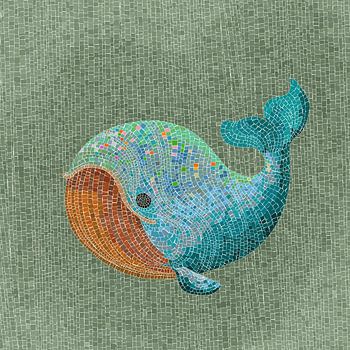 Whale mosaic