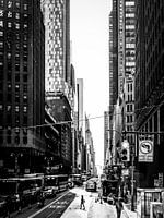Woman Crossing Avenue