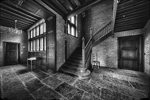 Een oud verlaten kasteel