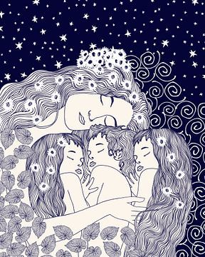 Mother and three by Cats & Dotz