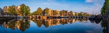 Panorama de la rivière Amstel à Amsterdam, 2019 sur Amsterdam.Photos
