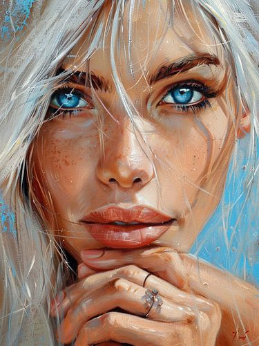 Modern Abstract Portret van SPEQ ART