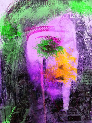 De vrouw met de groene plons