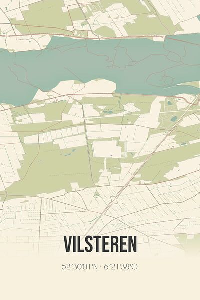 Carte ancienne de Vilsteren (Overijssel) par Affiches de lieux