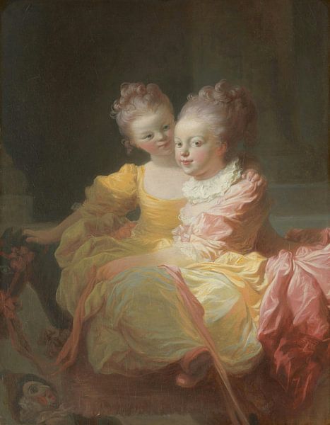 Die beiden Schwestern, Jean-Honoré Fragonard von Meisterhafte Meister