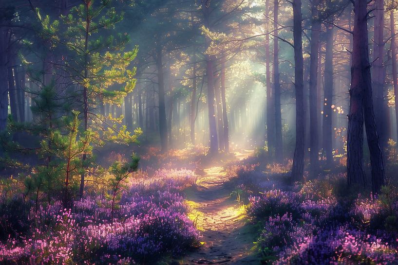 Morgenglanz im Waldesherz von fernlichtsicht