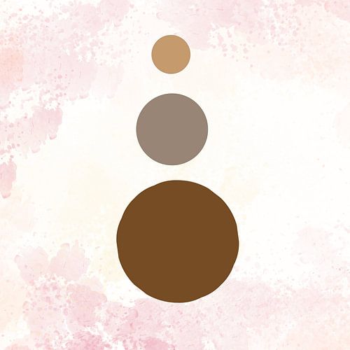 Bol Abstract Japandi Aardetinten Ilustratie 1.1