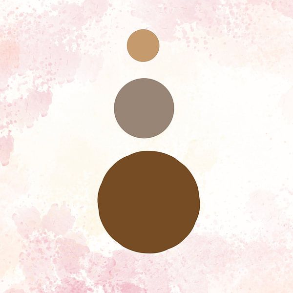 Sphère Abstrait Japandi Earth tones Ilustration 1.1 par ComfortQ