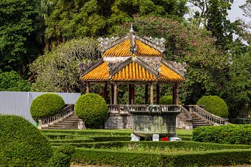 Het keizerlijk paleis van Hue in Vietnam van Roland Brack