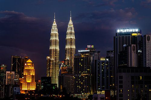 Skyline Kuala Lumpur Malaysia bei Nacht