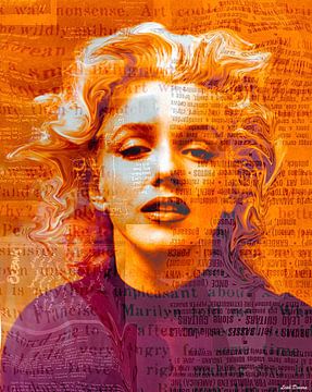 Marilyn Monroe Pop-Art-Leinwand von Leah Devora