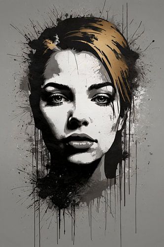 Femme style Banksy