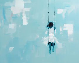 Floating Girl on a Swing