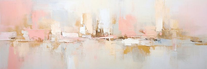 Abstract Peach Fuzz van Abstract Schilderij