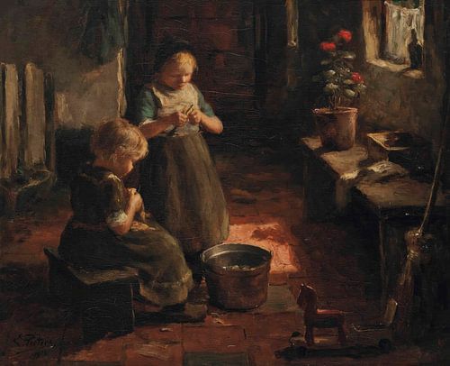 Aardappelen schillen, Evert Pieters