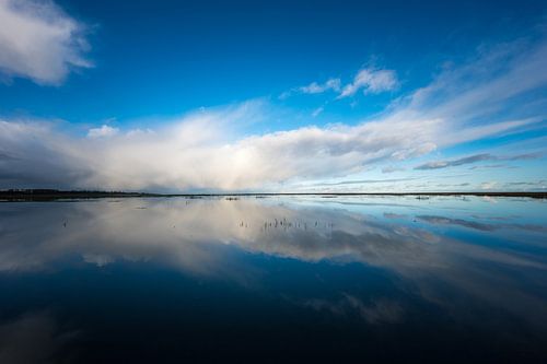 Winter cloud cover reflection