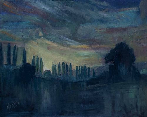 Schemering Eyser Plantage