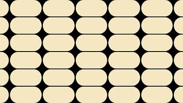 Scandinavian retro shapes Abstraction by Mad Dog Art