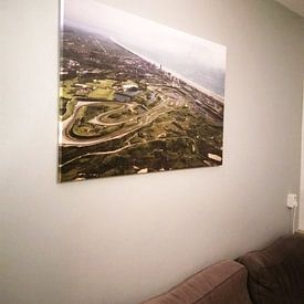 Kundenfoto: Circuit Park Zandvoort von oben von Leon Weggelaar, auf leinwand