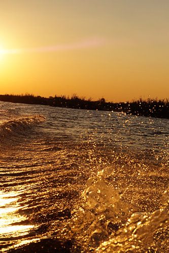 zonsondergang in Chobe