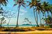 Tropisch strand van Queensland met zicht op Dunk Island, Australië van Rietje Bulthuis