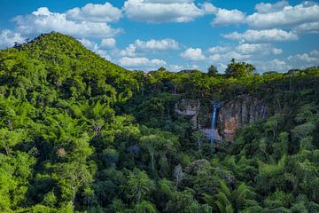 Salto Suizo de hoogste waterval in Paraguay van Jan Schneckenhaus