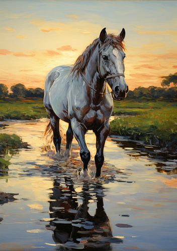 Horse poster art print 