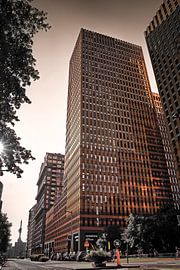 Zuidas Amsterdam Sonntagmorgen von Björn Leurs