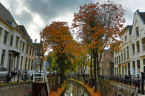 Zicht op de Nieuwegracht Utrecht