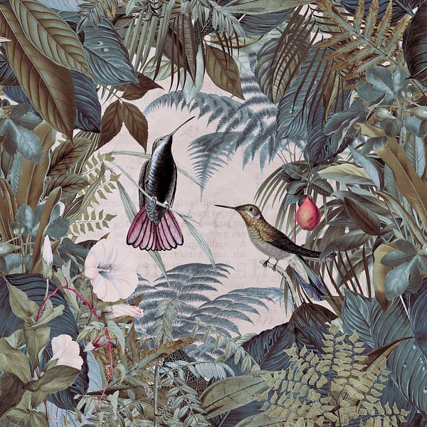 Colibris Jardin tropical par Andrea Haase