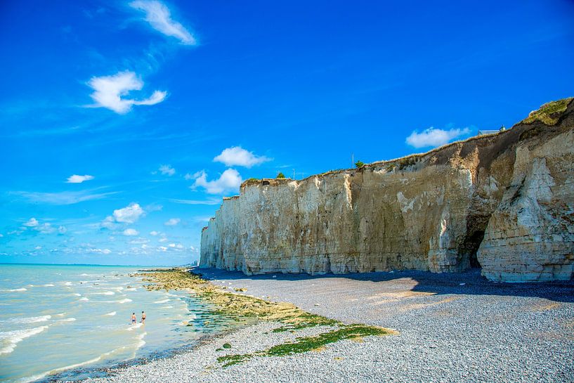 krijtrotsen in Normandie, Frankrijk van Jan Fritz