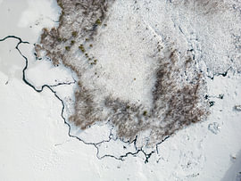 Luchtfoto in de winter