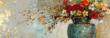 Luxury Flowers | Abstract Flowers by Blikvanger Schilderijen