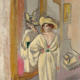 Henri Matisse - Vrouw in het wit, staand voor een spiegel van Peter Balan