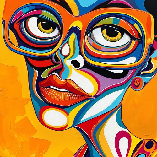 Farbenfrohe Gesichter 6