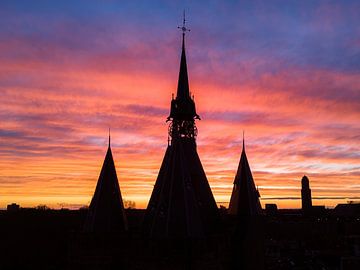Sonnenuntergang Sassenpoort von Thomas Bartelds
