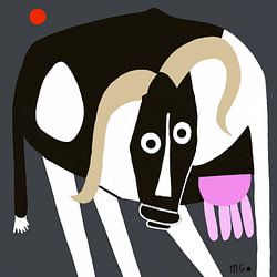 Dutch cow. Creamery