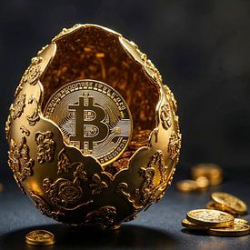 BITCOIN TREASURE – The digital crown within the golden egg by INFERAURUM