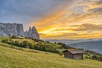 Schlern und Santnerspitze in Südtirol