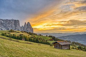 Schlern und Santnerspitze in Südtirol