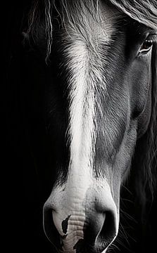 Porträtfoto eines Pferdes