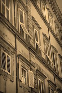 Toskana Italien Lucca Stadtzentrum Sepia