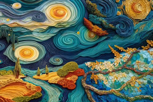 picturesque seasons abstract