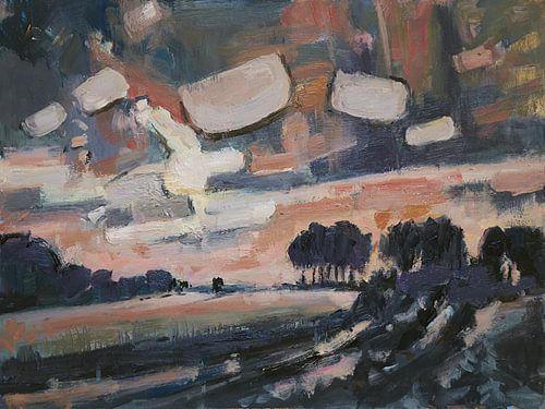 Zonsondergang te Brommelen