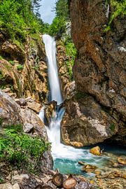 A view of the Tschaukofall waterfall in Austria by Andreas Völkel