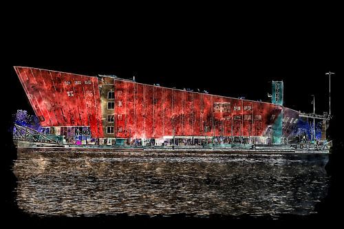 NEMO science museum by night (kunst)