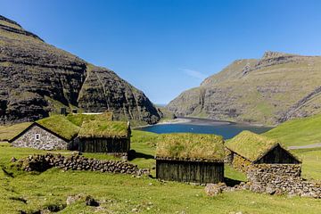 Saksun dans les îles Féroé sur Adelheid Smitt