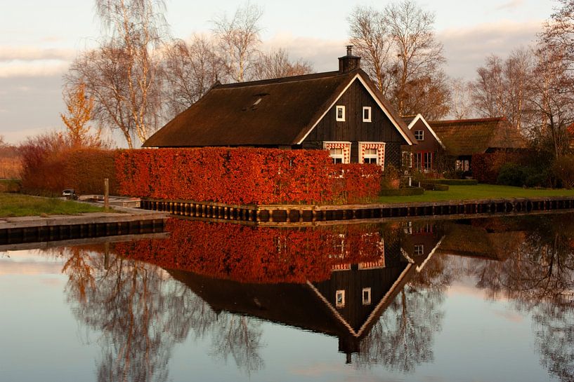 Reflection in the water by Leo Keijzer